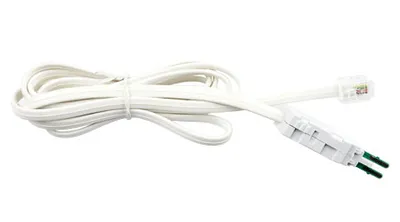 Шнур тестовый Cabeus TC-4-pin-6P4C, RJ12/KRONE, 1.5м