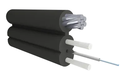 Кабель оптический Alpha Mile Flex FTTx, с дополнительным несущим элементом (трос 1.2 мм), 1 волокно 657A2