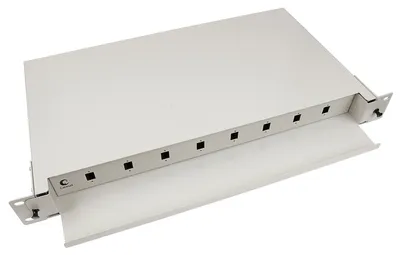 Кросс бокс оптический Cabeus ODF-19-8-SC, 19", 8×SC, со сплайс-кассетой