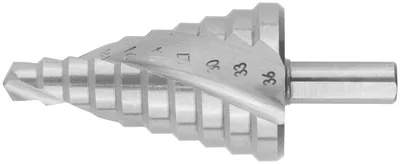 Сверло FIT 36369 ступенчатое HSS по металлу, 10 ступеней, 9–36 мм