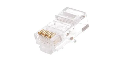 Коннектор Netlan EC-UP8P8C-6-003-TR-500 RJ45/8P8C под витую пару, Кат.6 (Класс E), 250МГц, покрытие 3мкд, универсальные ножи, для проводников 0,47-0,5