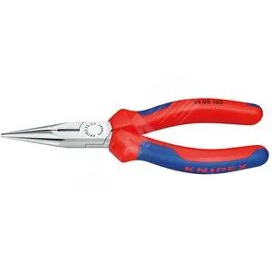 Длинногубцы KNIPEX KN-2502160, 160 мм, с режущими кромками