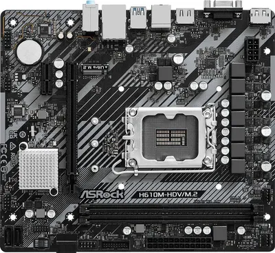 Материнская плата ASRock H610M-HDV/M.2 R2.0, LGA1700, H610, DDR4, microATX