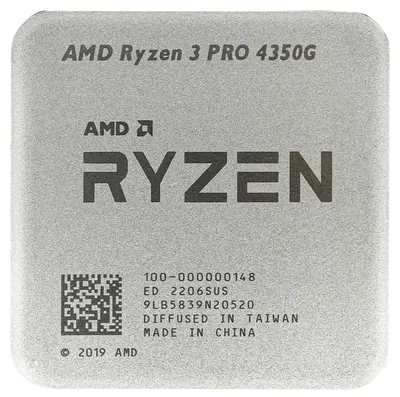 Центральный Процессор AMD RYZEN 3 PRO 4350G OEM (Renoir, 7nm, C4/T8/GPU6, Base 3,80GHz, Turbo 4,00GHz, Radeon Graphics, L3 4Mb, TDP 65W, SAM4) (707544)