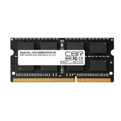 Оперативная память CBR CD4-SS08G32M22-01-AIO, 8ГБ, DDR4 SODIMM, 3200MHz