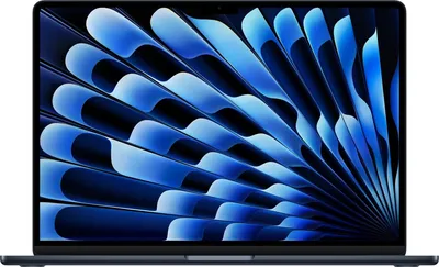 Ноутбук Apple MacBook Air A3448, 15.3" (2880x1864) RETINA/Apple M5 (10 CPU, 10 GPU)/16 ГБ DDR5/1024 ГБ SSD/Apple M5 GPU (10-core)/MacOS, Midnight (MDVK4HN/A)