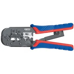 Пресс-клещи Knipex KN-975110SB, для RJ11/12, RJ45, 190мм