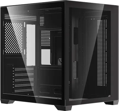 Корпус для ПК accord - ACC-ZMS03B, mITX, mATX, 3х2.5", 1х3.5", 1xUSB2.0, 1xUSB3.0, Midi Tower, без БП, цвет чёрный, ACC-ZMS03