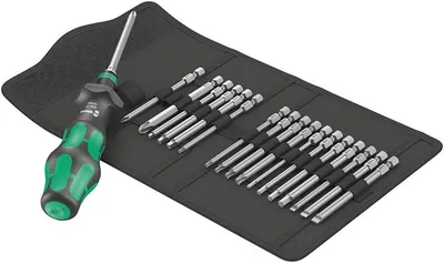 Набор отверток Wera Kraftform Kompakt Turbo Imperial 1 в компл.:19 предметов (WE-057483)
