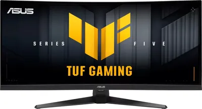 Монитор 34" ASUS VG34WQ5A VA 3440x1440, 200 Гц, 1 мс, 21:9, 400 кд/м², 2xHDMI, 2xDisplayPort, изогнутый экран, Flicker Free, Low Blue Light, HDR10, черный