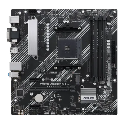 Материнская плата ASUS PRIME A520M-A II/CSM, AM4, A520, 4×DDR4, mATX
