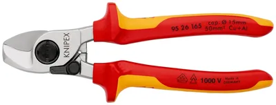 Кабелерез KNIPEX KN-9526165, VDE, Ø15мм, 165мм