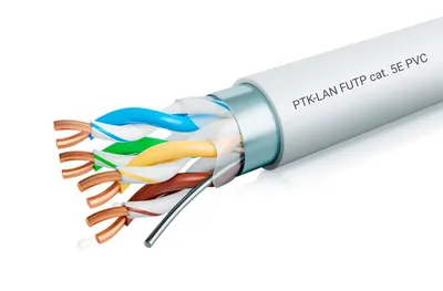 Кабель Пожтехкабель-СКС 202-020, F/UTP, 4 пары, кат.5e, 24 AWG, PVC, 305м