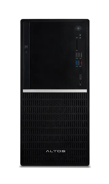 рабочая станция Altos P10 F10 SE [20L] Tower 750W 80+Gold Intel Core Ultra 7 265, 32GB (2x16) DDR5-5600 UDIMM, 512GB M.2 NVME, nVidia RTX A1000 8GB 4x mDP, Gigabit LAN, No WLAN, Corded USB KB/Mouse, No OS, 3YR