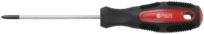 Отвертка FIT Мастер 53771, PH0×75 мм, CrV, прорезиненная ручка