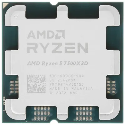 Процессор AMD 100-000001904, Ryzen 5 7500X3D, 6 ядер, AM5
