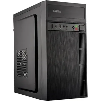 Повреждение упаковки Корпус KingPrice KPCC-MN210 черный без БП mATX 1x80mm 2x120mm 2xUSB2.0 audio
