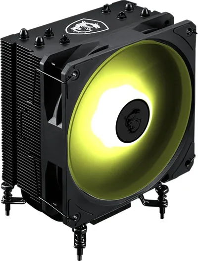 Вентилятор для процессора MSI MAG COREFROZ AA13 Height 155mm, 6mm x 4pcs, Fan 120mm, 510~2070RPM ±10%, &lt, 30 dB(A), 4-pin PWM, TDP 220W, Al+Cu, Screw, Socket AMD AM5/AM4, Intel LGA1700/1851