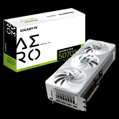 Видеокарта Gigabyte GV-N507TAERO OC-16GD, RTX 5070 Ti, 16GB GDDR7