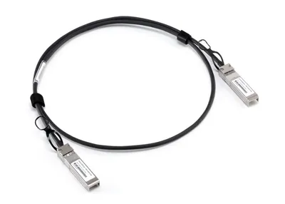SFP-10G-CU1M - Пассивный кабель, Huawei, SFP-10G-CU1M, Direct Attach Cable (DAC), 10G SFP+–SFP+, длина 1 м, пассивный медный кабель, для высокоскоростного подключения коммутаторов, маршрутизаторов, серверов и систем хранения данных