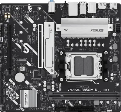 Материнская плата ASUS PRIME B850M-K, AM5, B850, 2xDDR5, 2.5Gb LAN, mATX