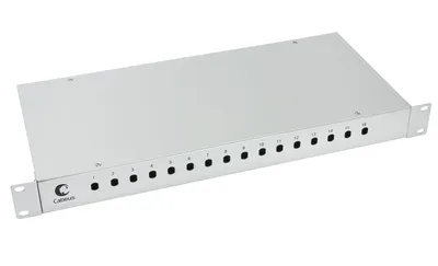 Кросс оптический Cabeus FO-19-16ST, 19", 16×ST(FC), со сплайс-кассетой