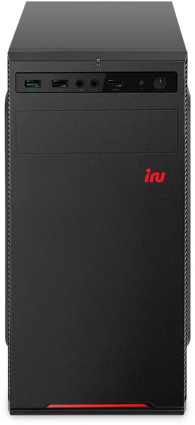 Системный блок iRU Planio 310H6SOP MT, Intel Core i3-13100F/16 ГБ DDR4/500 ГБ SSD/NVIDIA GeForce GT 610 (2 Гб)/Без ОС, черный (2195339)