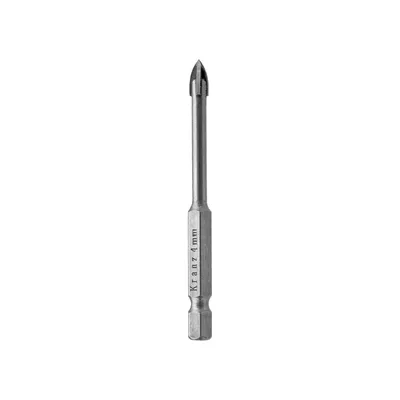 Сверло REXANT KR-91-0647, по стеклу и керамике, 4 мм, 4 грани, шестигранный хвостовик