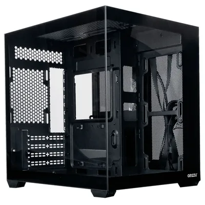 Корпус Ginzzu V310 закаленное стекло 1*USB 3.0,1*USB 2.0, AU mATX