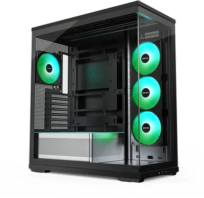 TG3 B Корпус Montech TG3 черный без БП ATX 8x120mm 4x140mm 2xUSB3.0 audio  bott  PSU