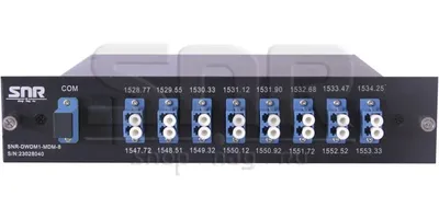 Мультиплексор DWDM одноволоконный 8-канальный в 1/2-слоте