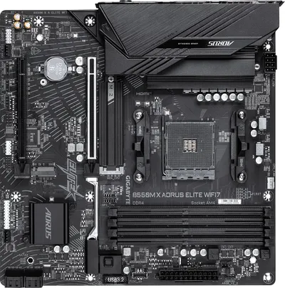 Материнская плата Gigabyte B550M X A ELITE WF7, AM4, B550, DDR4, mATX