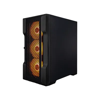 Корпус ПК 1STPLAYER T3-BK-4F1, mATX, Mini Tower, TG, 4×120мм LED