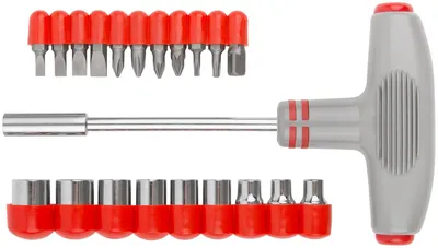 Отвертка FIT 56235, Т-образная, 11 бит CrV, 9 головок