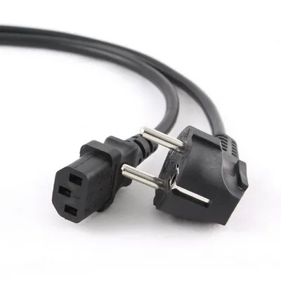 Кабель питания Cablexpert PC-186-1-1.8M, 1.8м, Schuko(S22) - C13, Сечение провода 3x1кв.мм, черный, с заземлением, пакет {100} (792570)