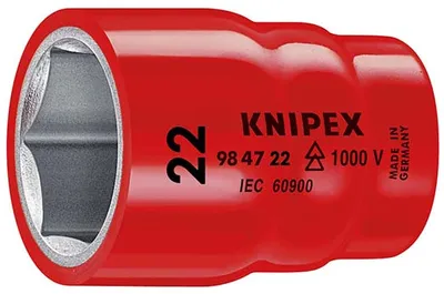 Головка торцевая Knipex KN-984722, VDE 1000V, 1/2", 22 мм