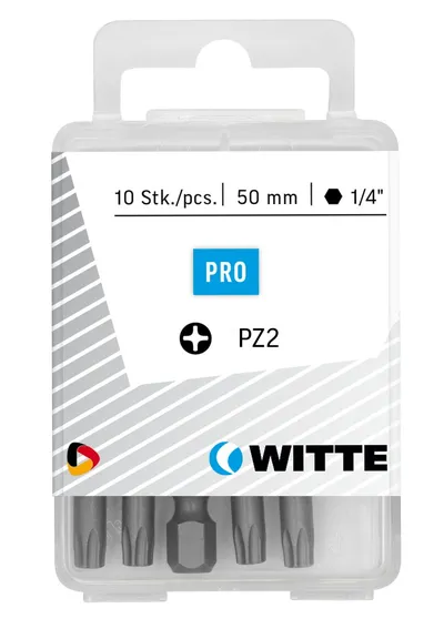 Бита WITTE 427545200, PZ1, 50 мм, 1/4" E6.3