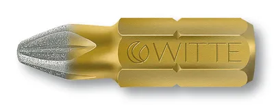 Бита WITTE 276122000, PZ2, 25мм, 1/4" C6.3, Diamond