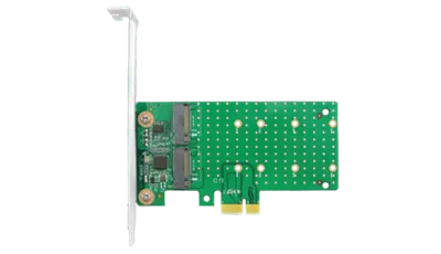 Адаптер/ PCIe x1  2*M.2 SATA Adapter, ASM 1061, RAID 0/1    2230, 2242, 2260, 2280mm