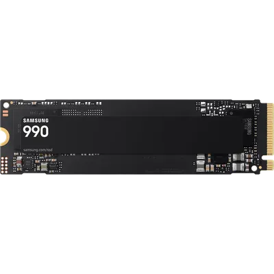 Твердотельные накопители/ Samsung SSD 990, 1000GB, M.2(22x80mm), NVMe 2.0, PCIe 4.0 x4, V-NAND TLC, R/W 7150/6450MB/s, IOPs 700 000/1 100 000, TBW 400, DWPD 0.33 (12 мес.)