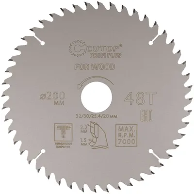 Диск пильный FIT 75-20048Т, 200×32/30/25,4/20мм, 48 зубьев