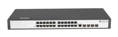 Управляемый коммутатор уровня 2 BDCOM S2528-C, 24x 10/100/1000Base-T, 4x combo 1G SFP/RJ45, 220VAC