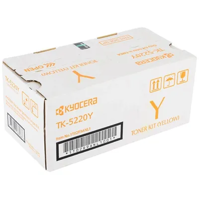 Картридж лазерный Kyocera TK-5220Y для Kyocera P5021cdn/cdw/P5026cdn/cdw/M5521cdn/cdw/M5526cdn/cdw, желтый, 1200 стр.