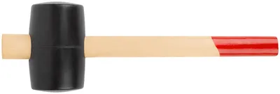 Киянка FIT 45375, резиновая, деревянная ручка, 70 мм, 750 г
