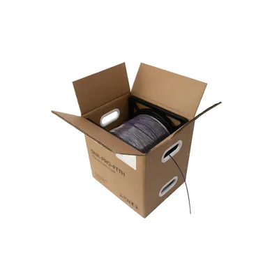 Кабель оптический SNR PRO SNR-PRO-FTTH-F-1-BOX, 1 волокно, черный, LSZH