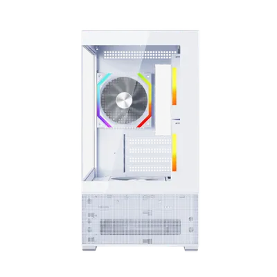 CV6-WH-2FAR-W-2FH7R-W-1FH7-W Корпус 1STPLAYER CV6 ARGB White / mATX / 3x120mm ARGB  &amp; 2x120mm fans