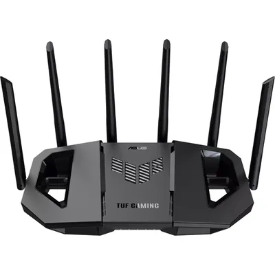 Беспроводной маршрутизатор Asus - TUF Gaming BE9400, 2.4, 5 и 6 ГГц, 5764Мб/с, IEEE 802.11 a/b/g/n/ac/ax/be, 3 x 2.5 Гб/сx RJ-45, 2.5 Гб/с, 6 antennas, 1-USB, Mesh, чёрный, TUF-BE9400