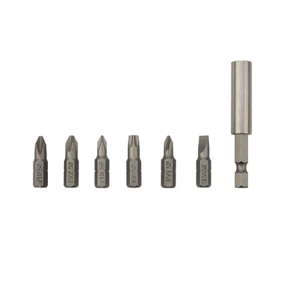 Набор бит REXANT KR-92-0433, 25 мм, PH1/PH2/PZ1/PZ2/SL5.5/T30, 7 шт
