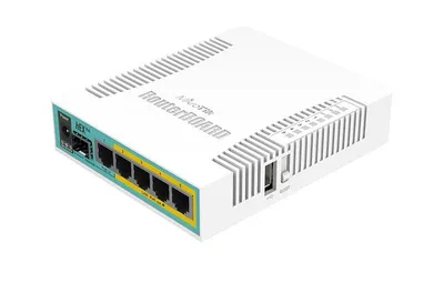 Маршрутизатор MikroTik RB960PGS, 5×GbE, 1×SFP, PoE, 800MHz