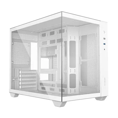 Корпус ID-Cooling VIEW 500 WH, mATX, TG, без вентиляторов, Type-C